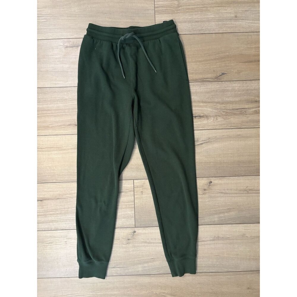 Sunday Best Sweatpants S Small Womens Green Drawstring Joggers waffle lounge‎